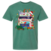 Christmas VHS Movies Comfort Color Tee