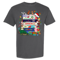 Christmas VHS Movies Comfort Color Tee