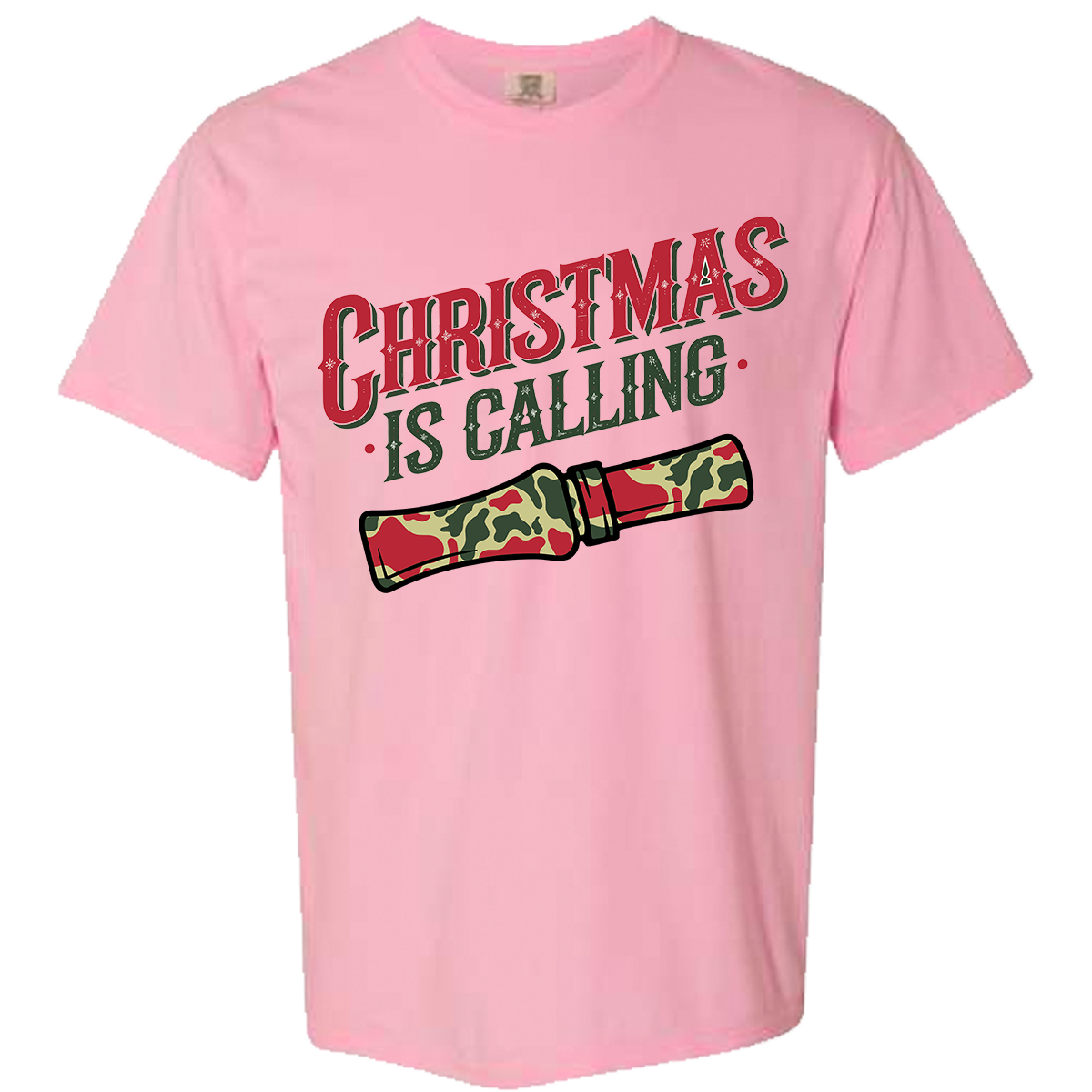 Christmas is Calling Comfort Color Tee