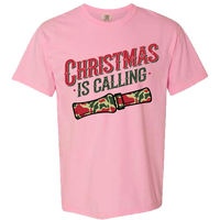 Christmas is Calling Comfort Color Tee