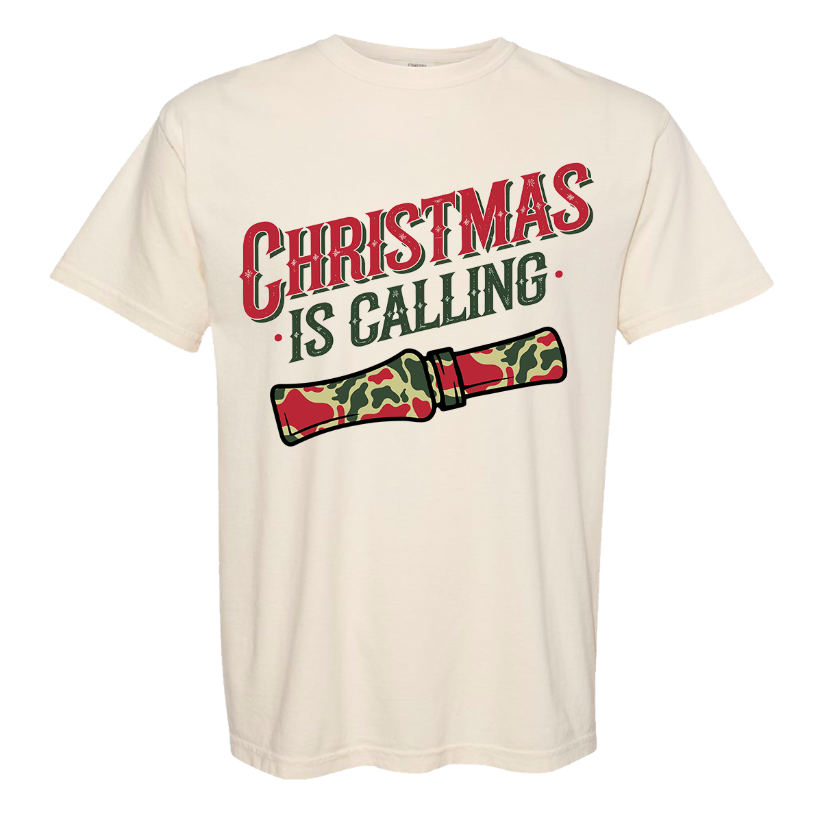 Christmas is Calling Comfort Color Tee