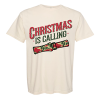 Christmas is Calling Comfort Color Tee