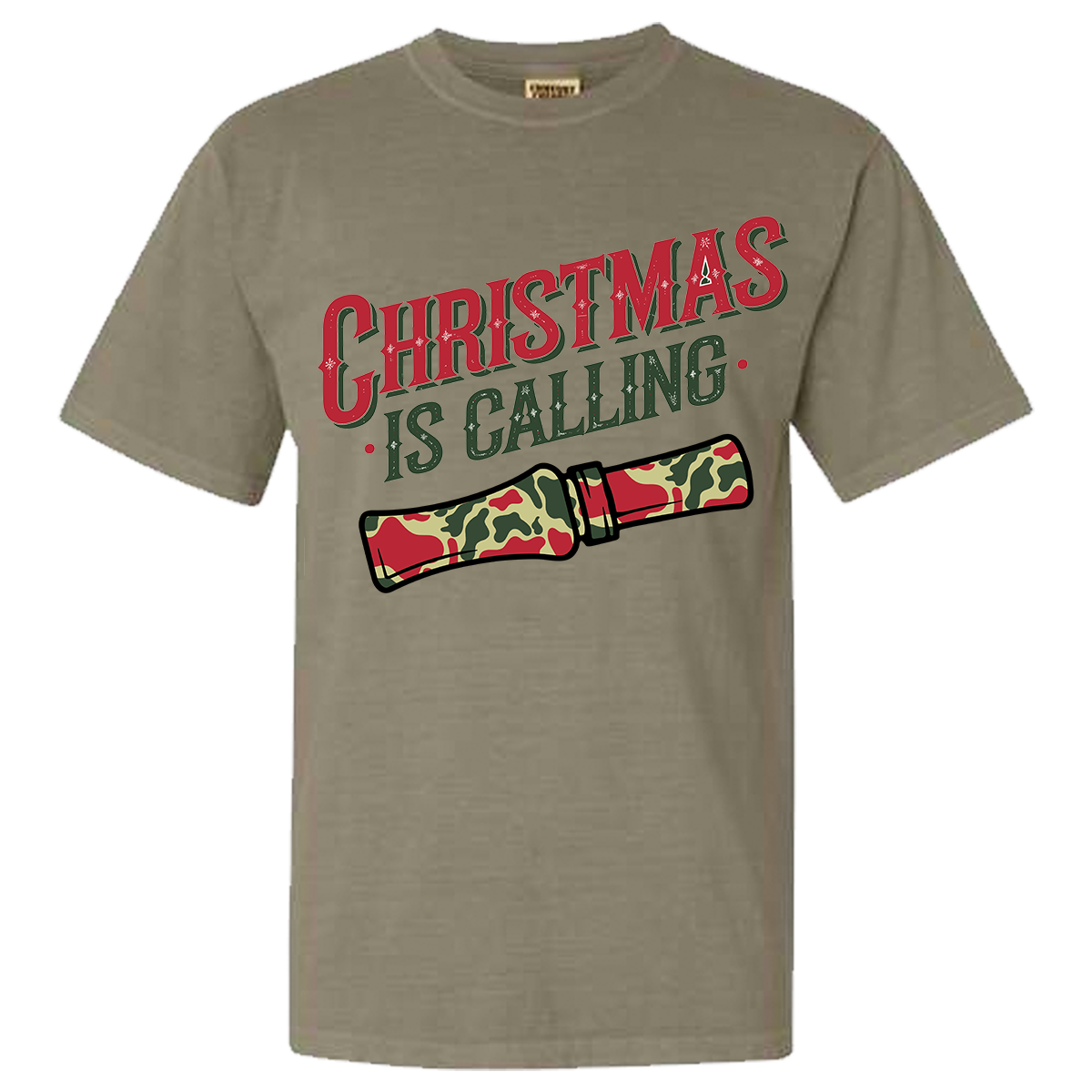 Christmas is Calling Comfort Color Tee