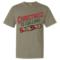 Christmas is Calling Comfort Color Tee