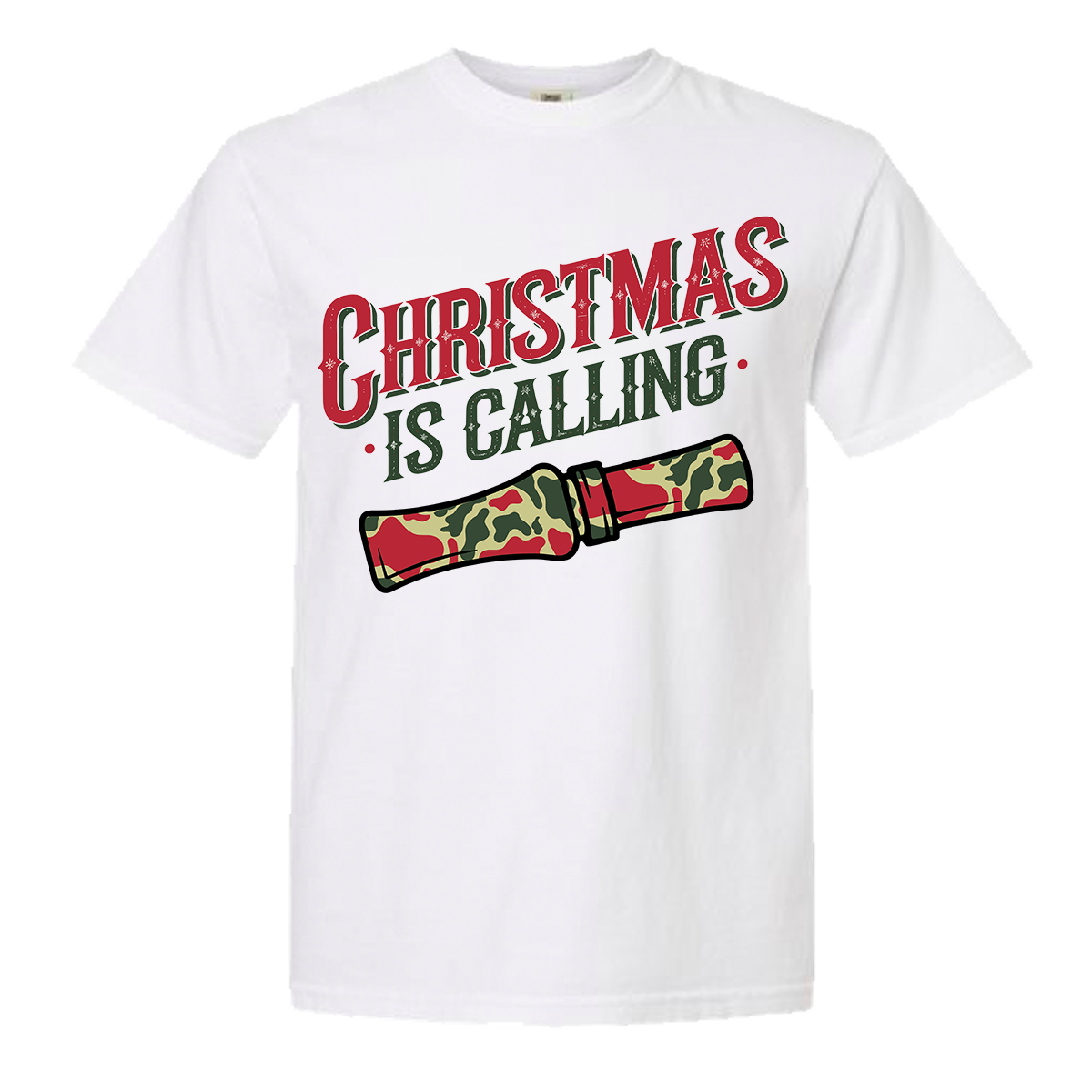 Christmas is Calling Comfort Color Tee