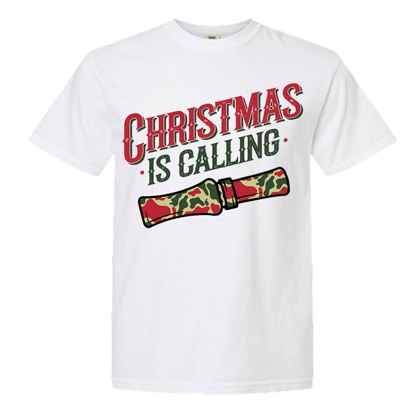 Christmas is Calling Comfort Color Tee