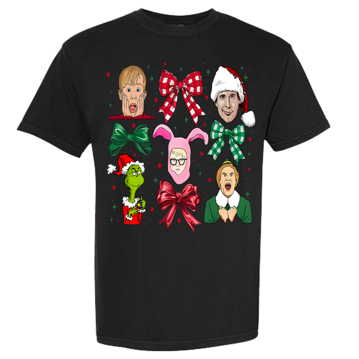 Christmas Movies Coquette Comfort Color Tee