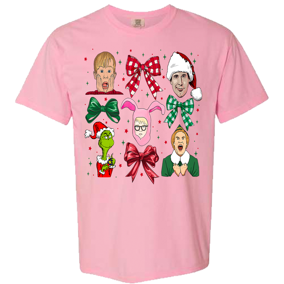 Christmas Movies Coquette Comfort Color Tee