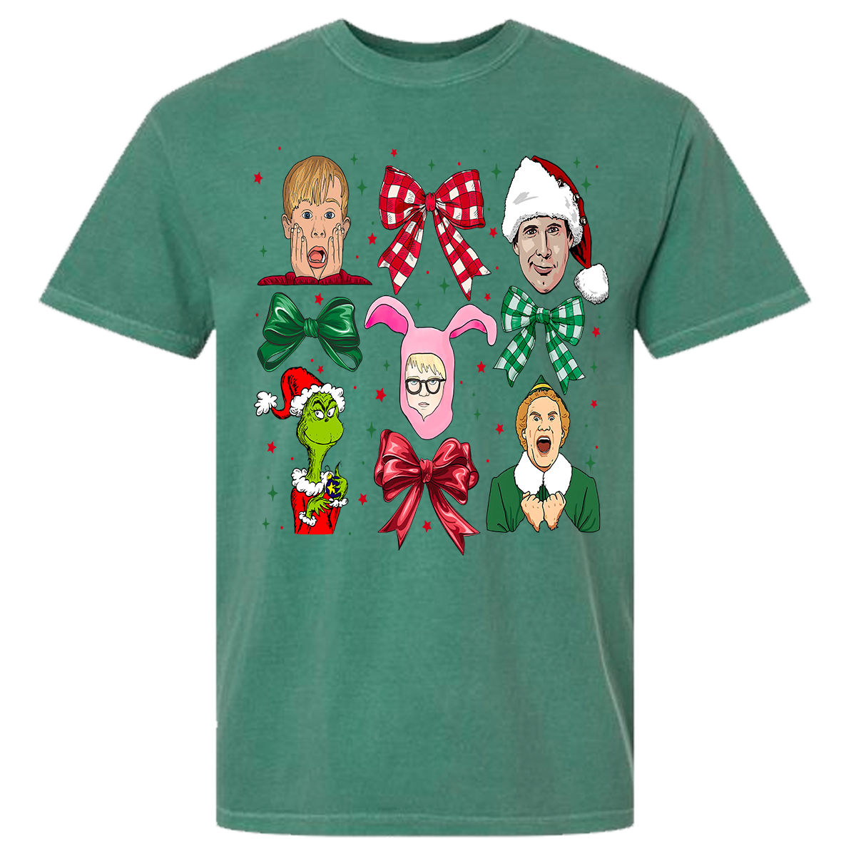 Christmas Movies Coquette Comfort Color Tee