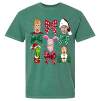 Christmas Movies Coquette Comfort Color Tee