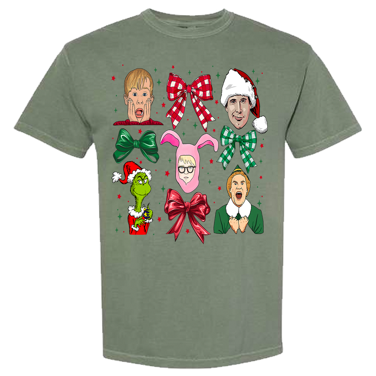 Christmas Movies Coquette Comfort Color Tee