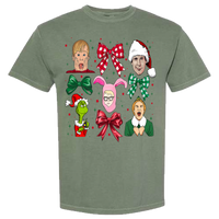 Christmas Movies Coquette Comfort Color Tee