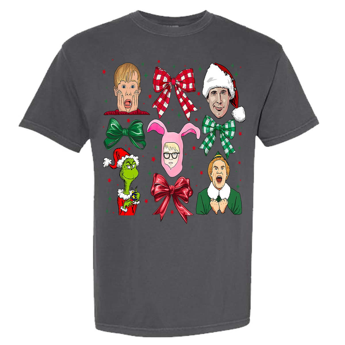 Christmas Movies Coquette Comfort Color Tee