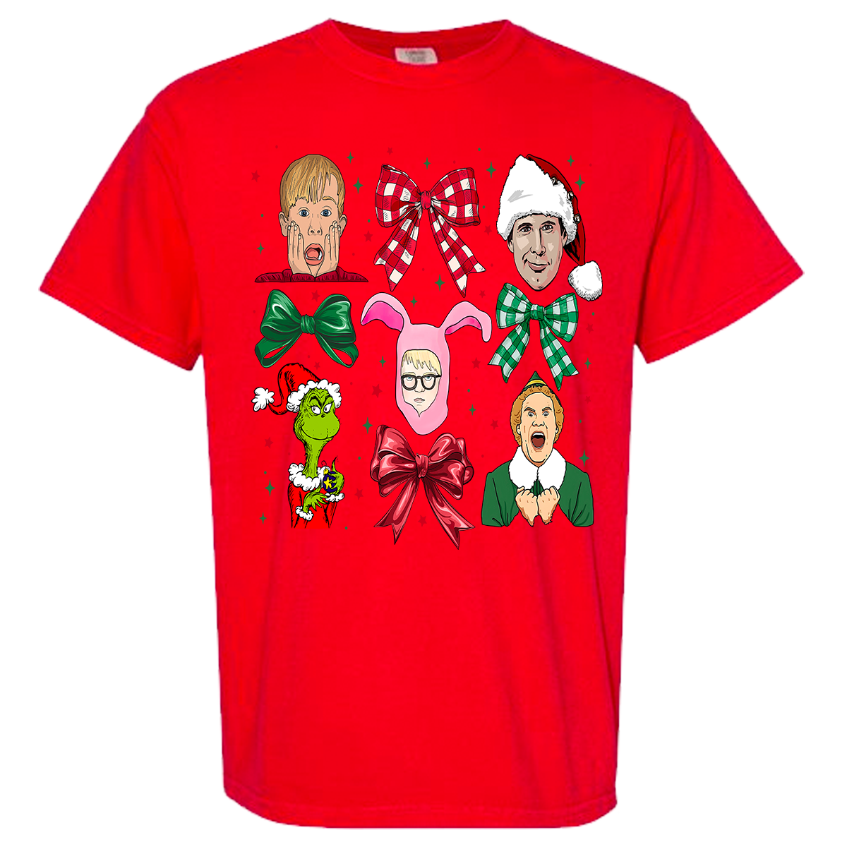 Christmas Movies Coquette Comfort Color Tee