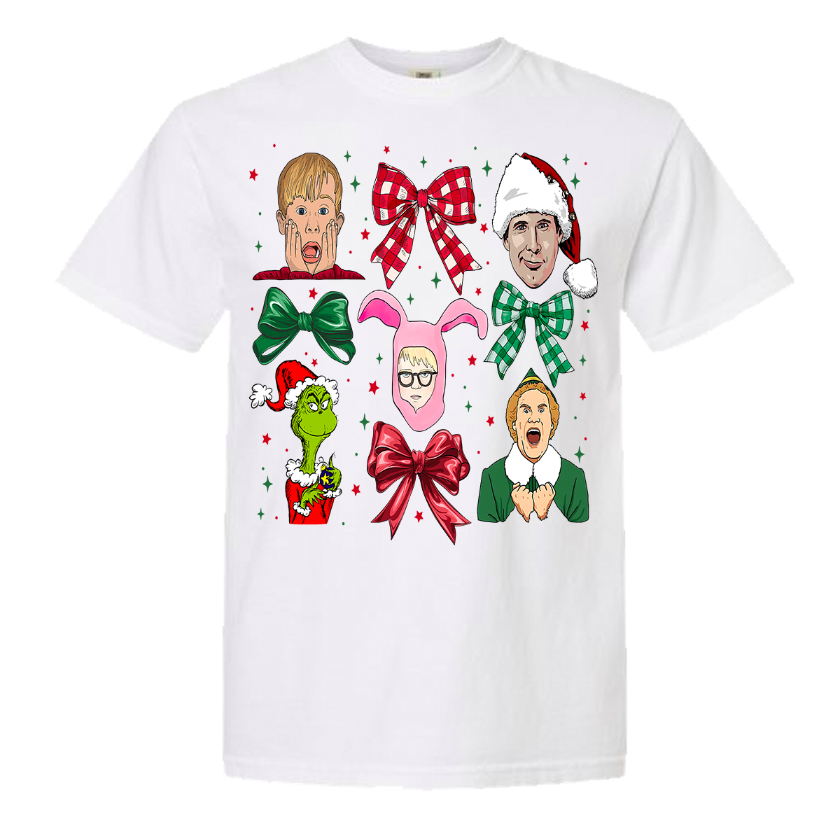 Christmas Movies Coquette Comfort Color Tee