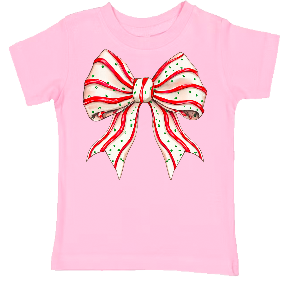 Christmas Tree Cake Bow Tee (INFANT/TODDLER/YOUTH)