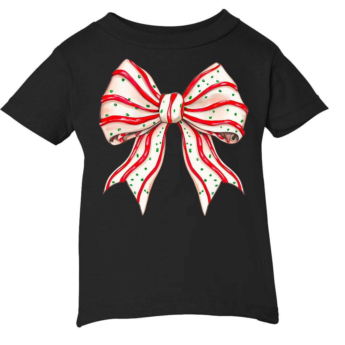 Christmas Tree Cake Bow Tee (INFANT/TODDLER/YOUTH)