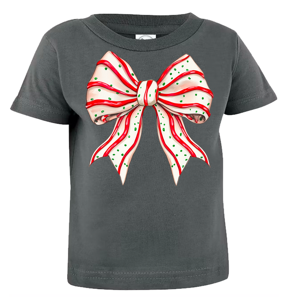 Christmas Tree Cake Bow Tee (INFANT/TODDLER/YOUTH)