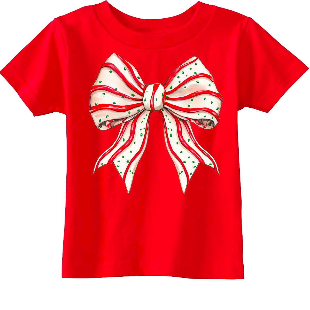 Christmas Tree Cake Bow Tee (INFANT/TODDLER/YOUTH)