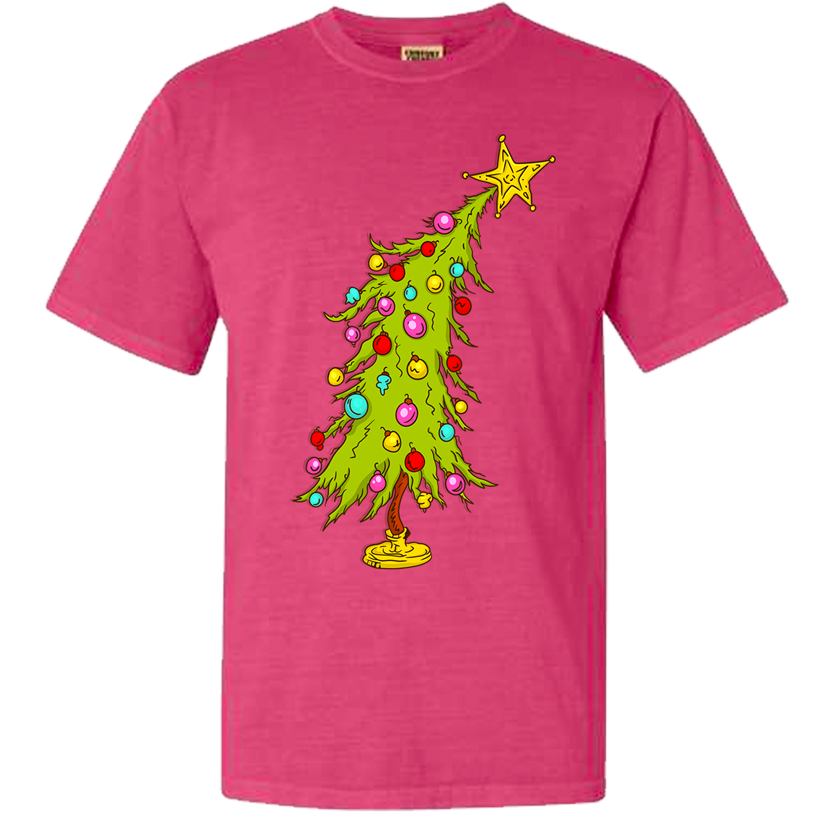 Christmas Tree Comfort Color Tee