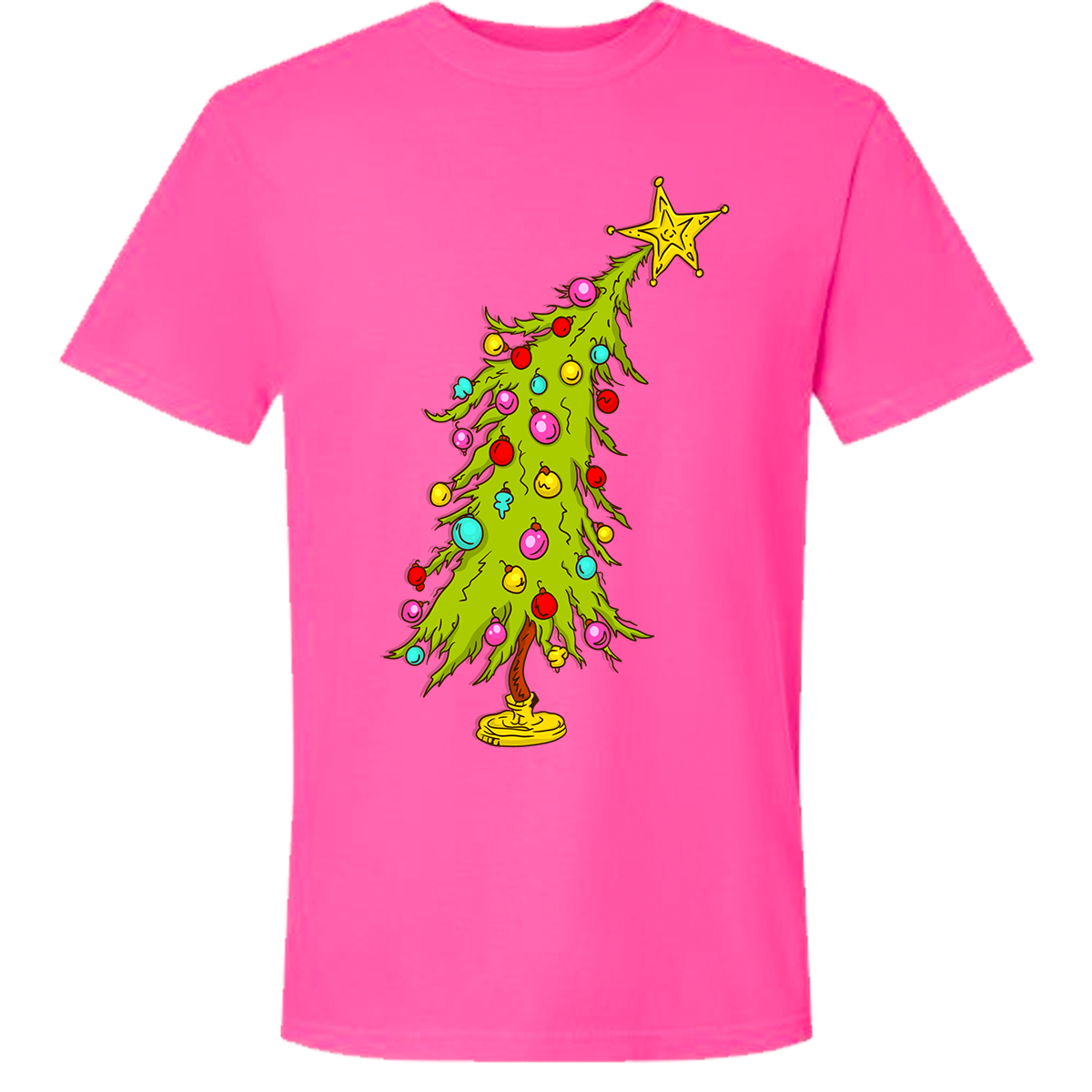 Christmas Tree Comfort Color Tee