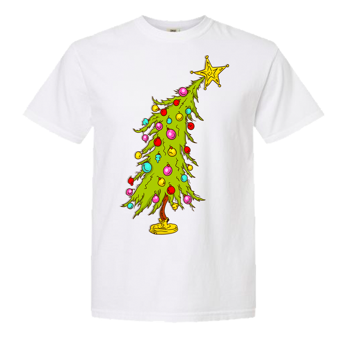 Christmas Tree Comfort Color Tee