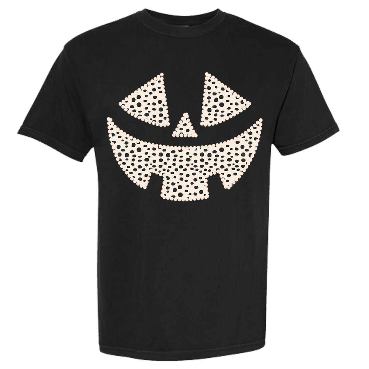 Dalmatian Pumpkin Face Comfort Color Tee