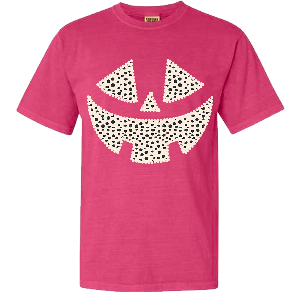 Dalmatian Pumpkin Face Comfort Color Tee