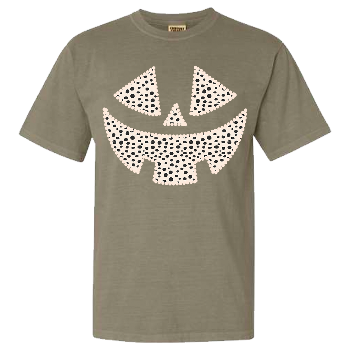 Dalmatian Pumpkin Face Comfort Color Tee