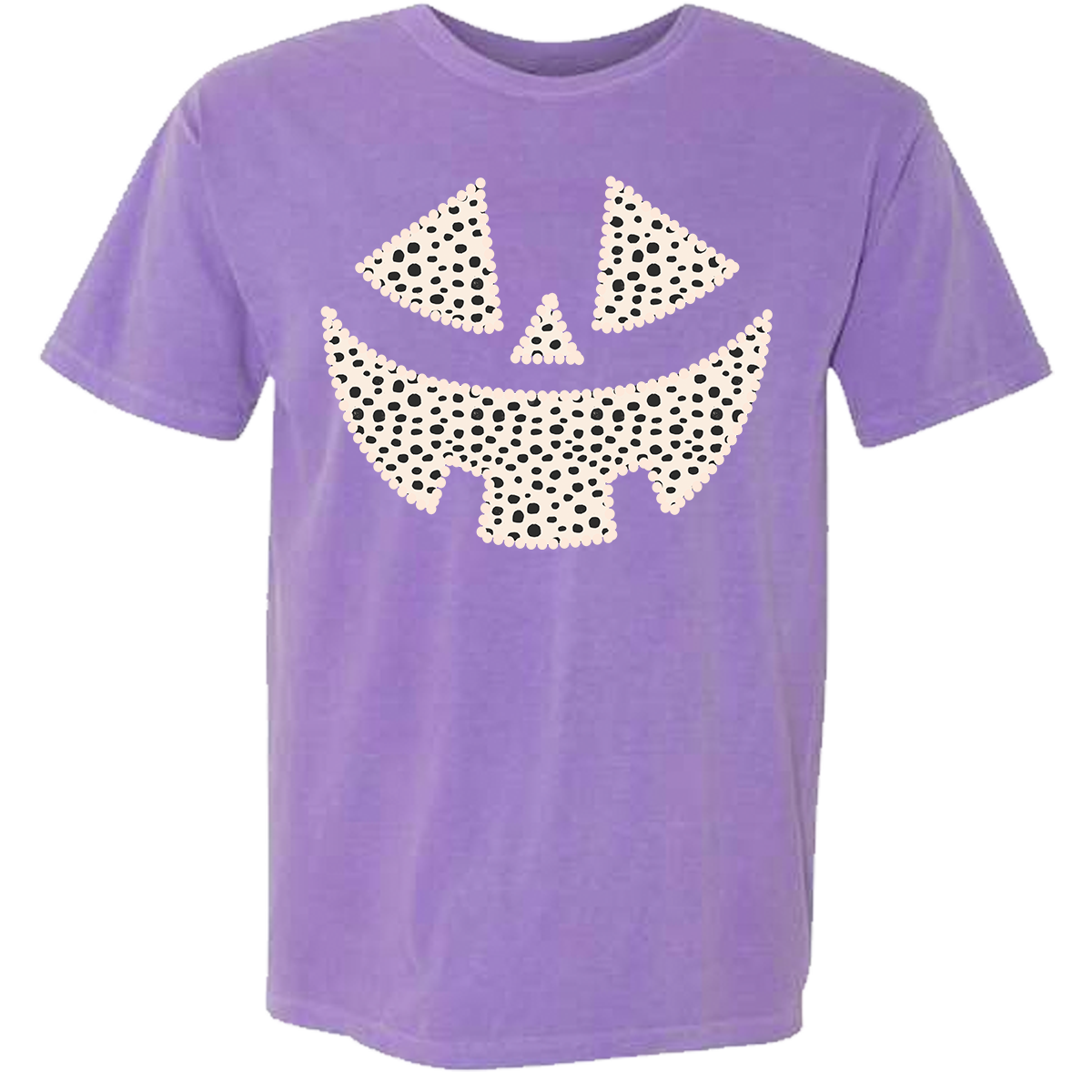 Dalmatian Pumpkin Face Comfort Color Tee