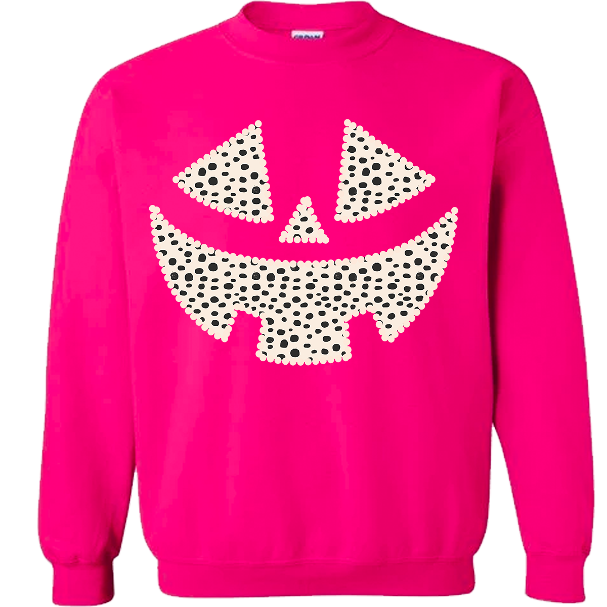 Dalmatian Pumpkin Face Sweatshirt