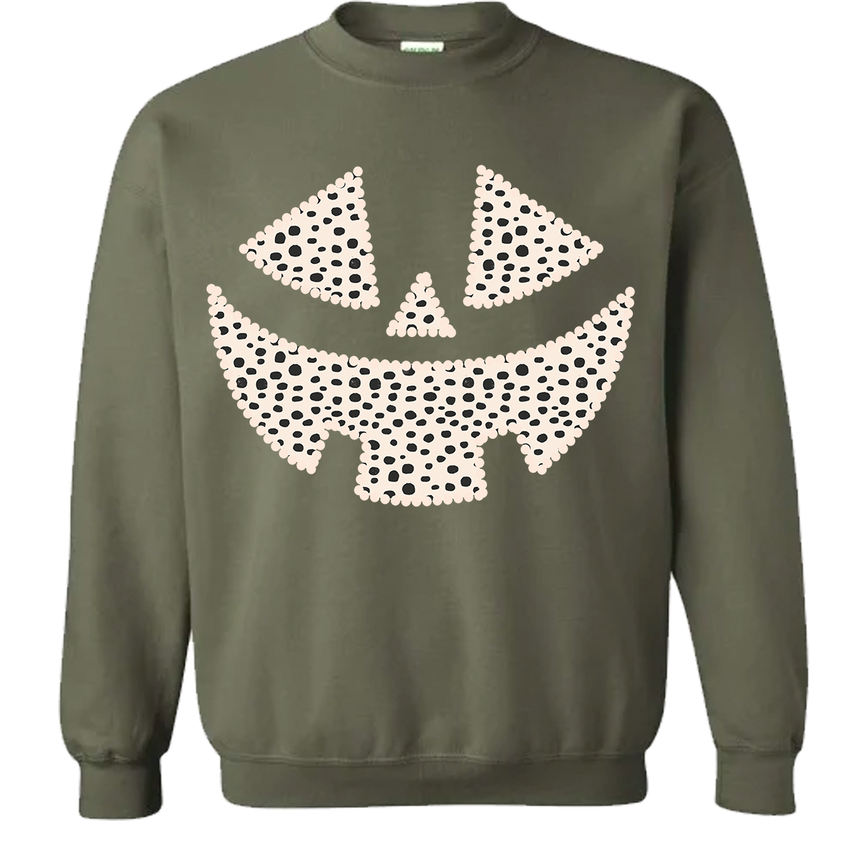 Dalmatian Pumpkin Face Sweatshirt