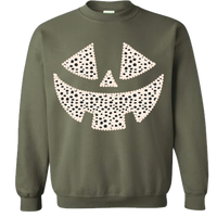 Dalmatian Pumpkin Face Sweatshirt