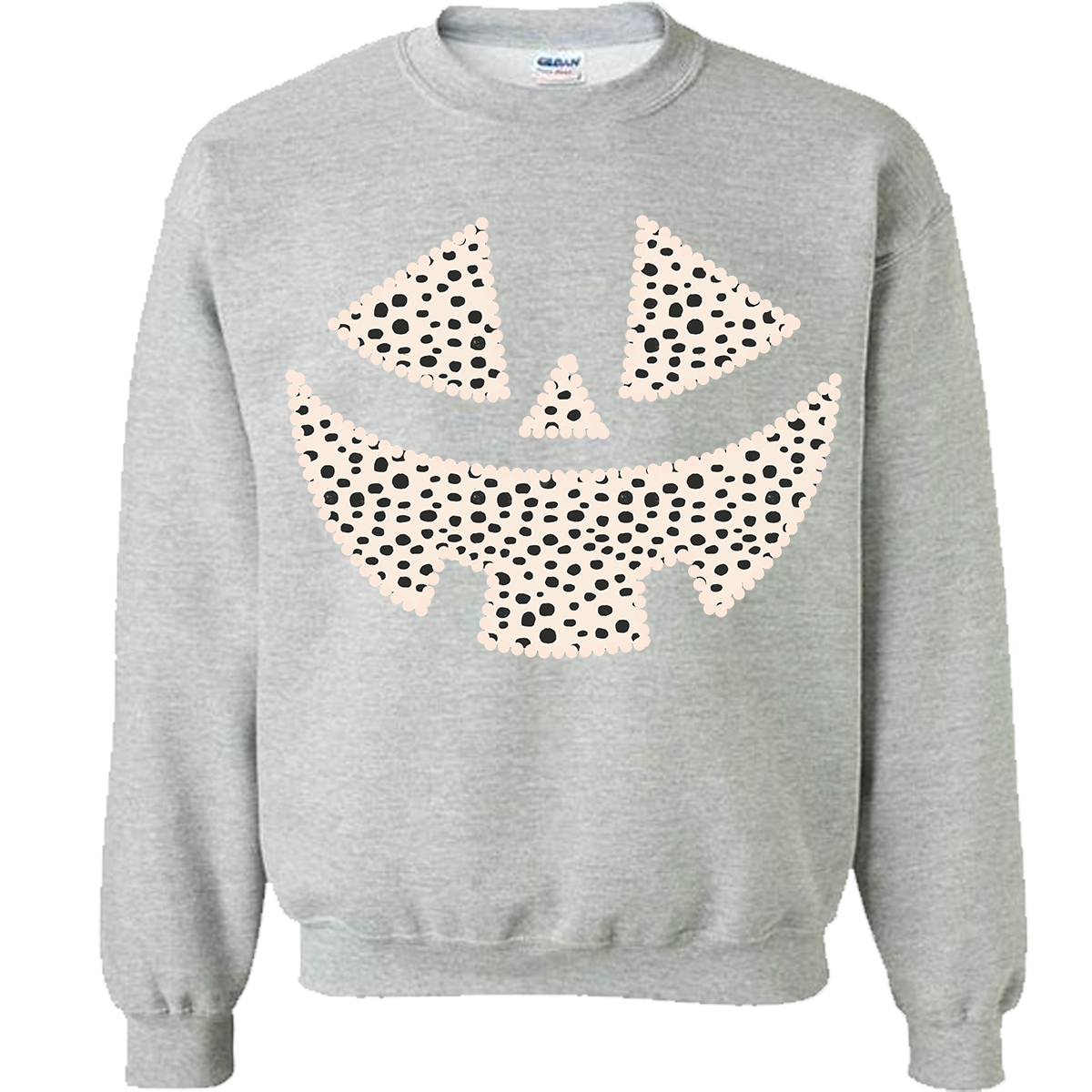 Dalmatian Pumpkin Face Sweatshirt