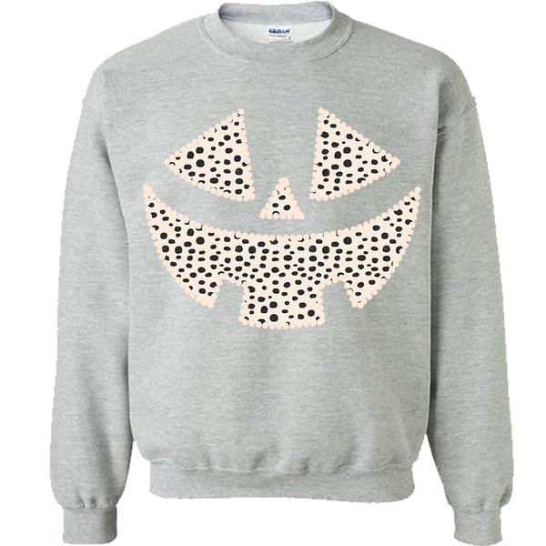 Dalmatian Pumpkin Face Sweatshirt