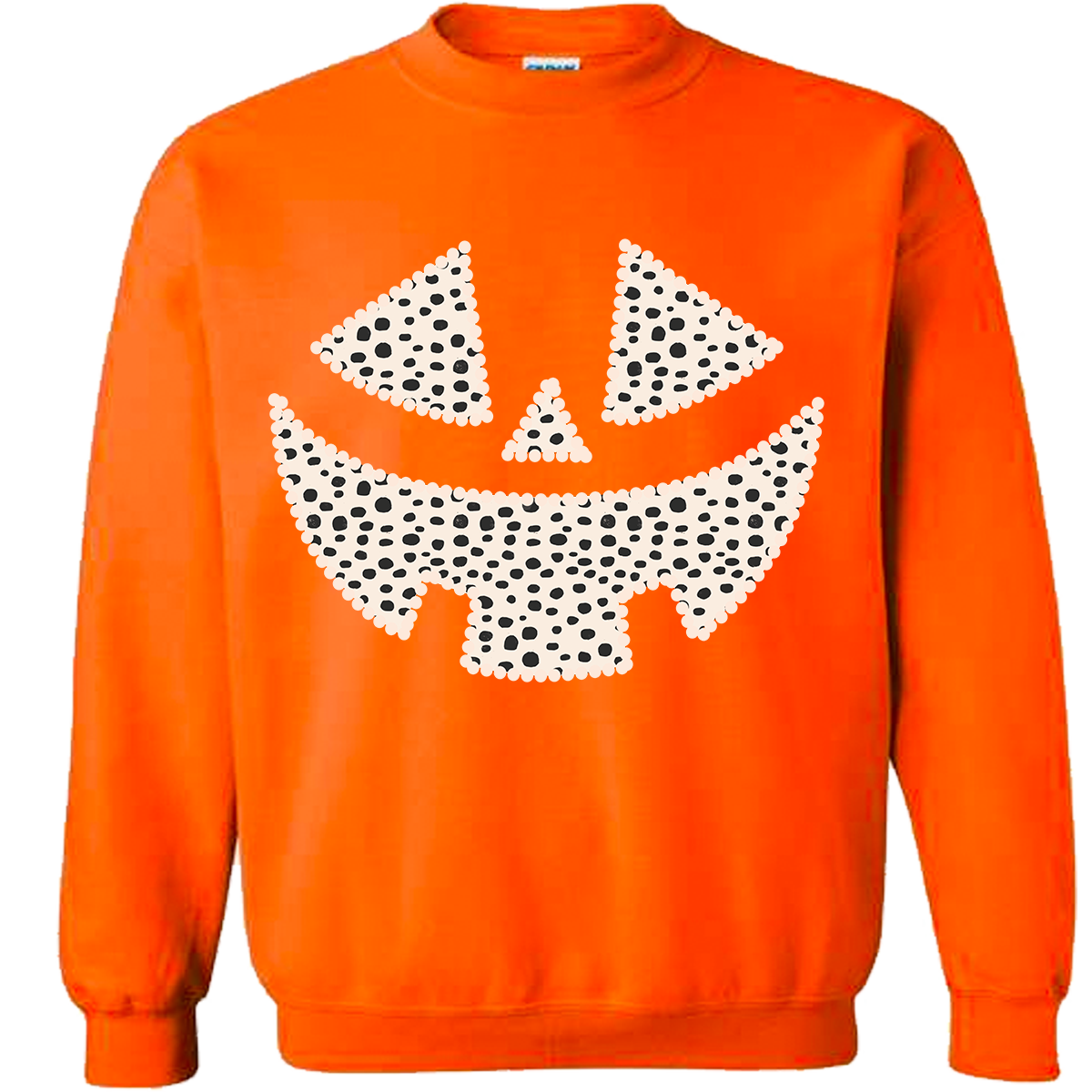 Dalmatian Pumpkin Face Sweatshirt