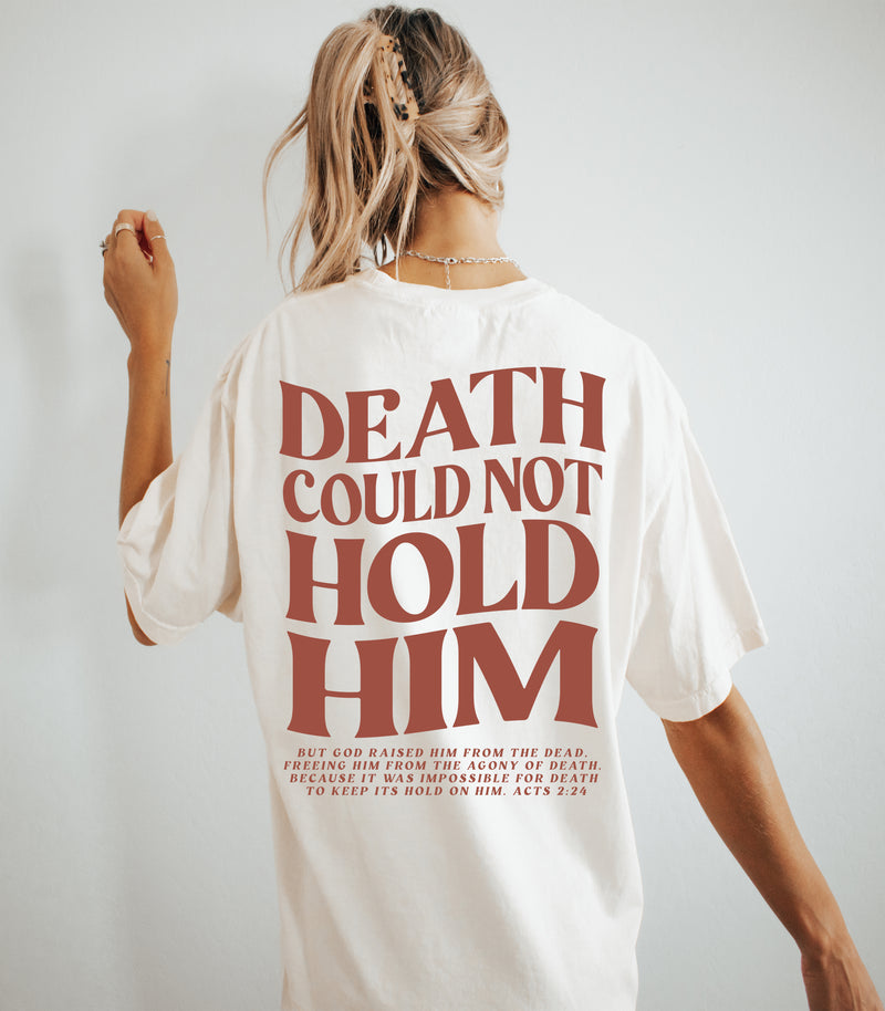 Death Could Not Hold Him Comfort Colors Tee - Ivory