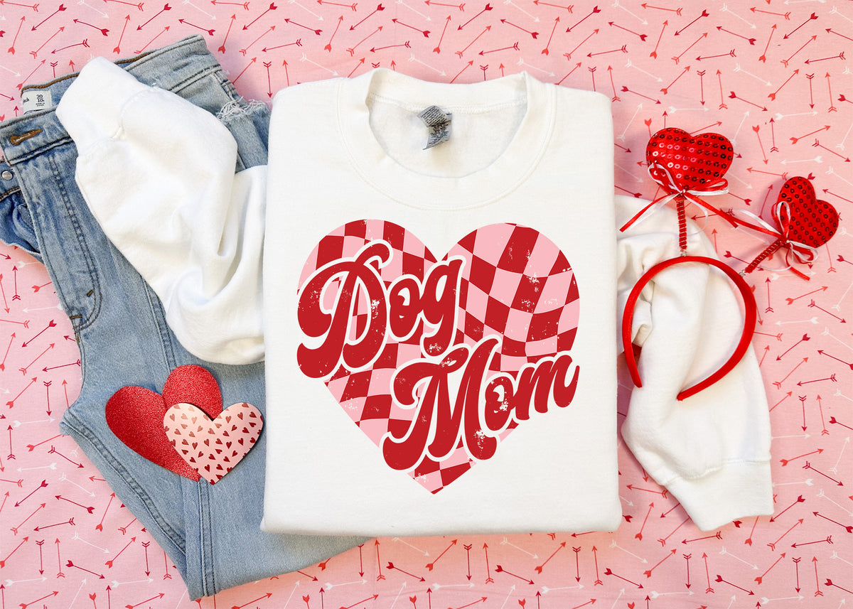 Dog Mom Sweatshirt - White