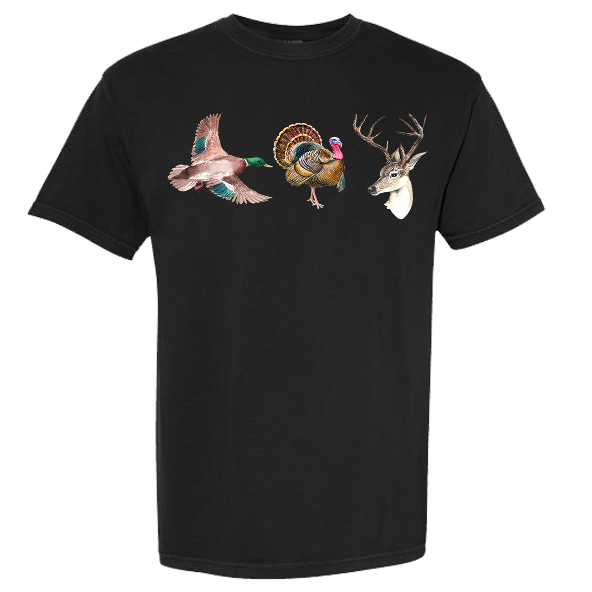 Duck Turkey Deer Comfort Color Tee