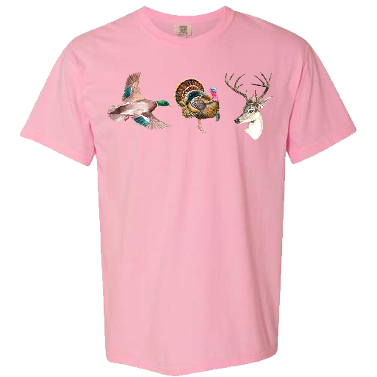 Duck Turkey Deer Comfort Color Tee