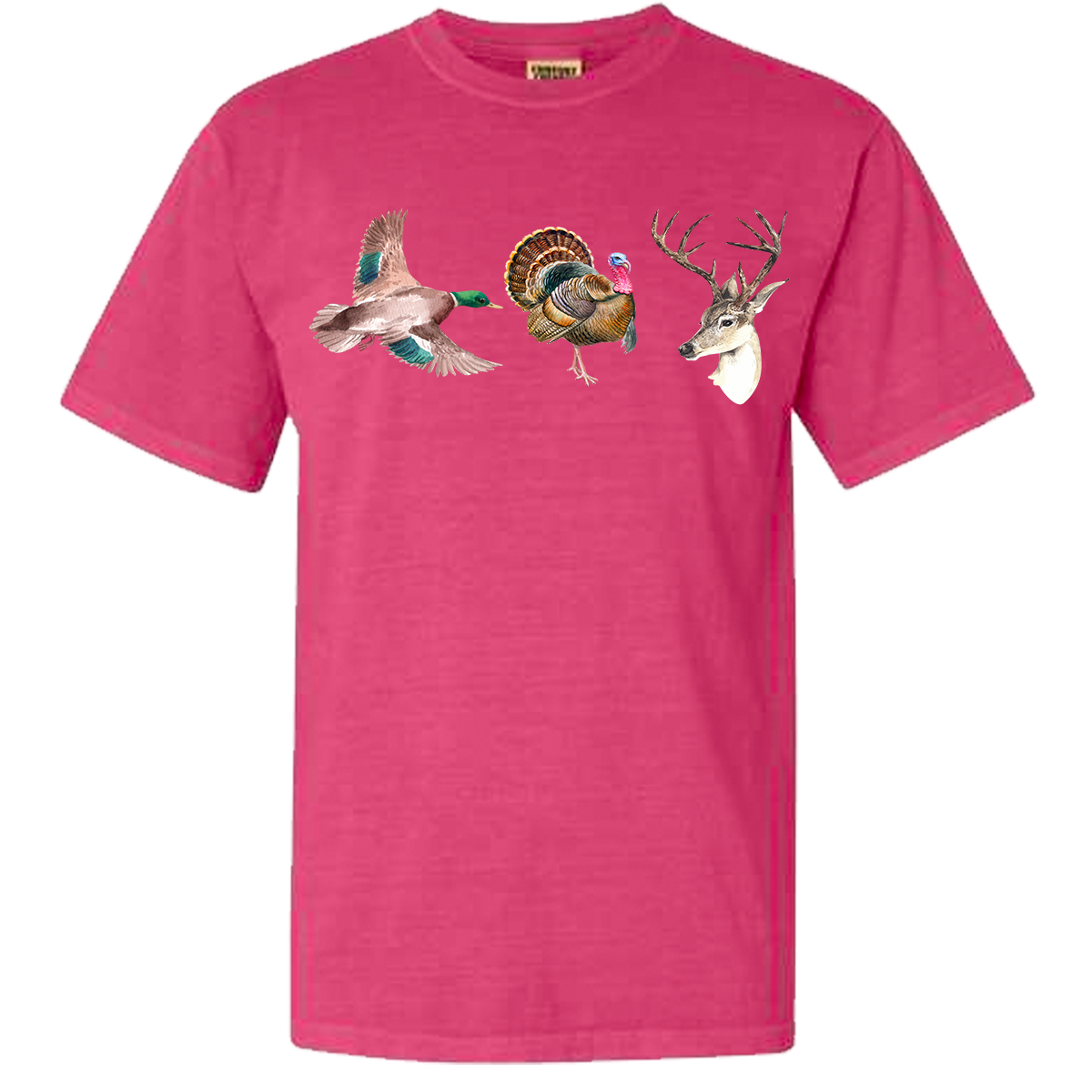 Duck Turkey Deer Comfort Color Tee