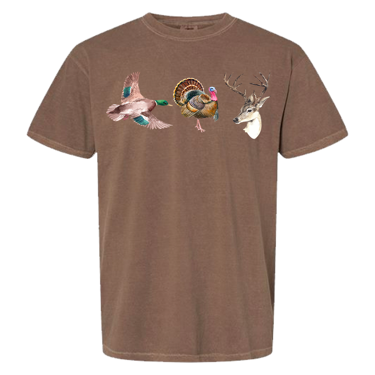 Duck Turkey Deer Comfort Color Tee