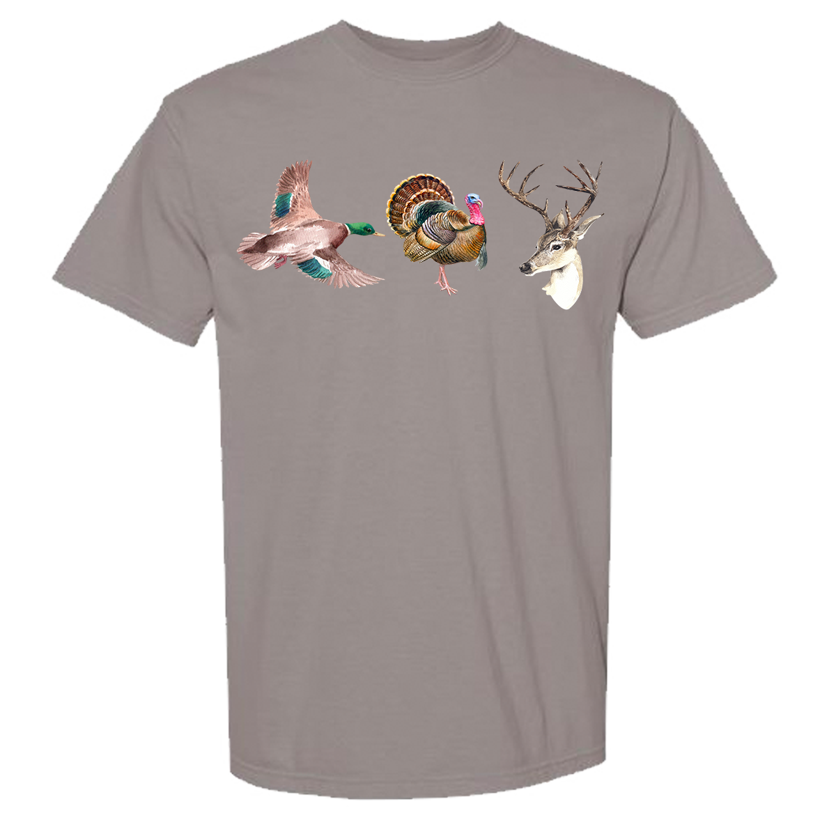 Duck Turkey Deer Comfort Color Tee