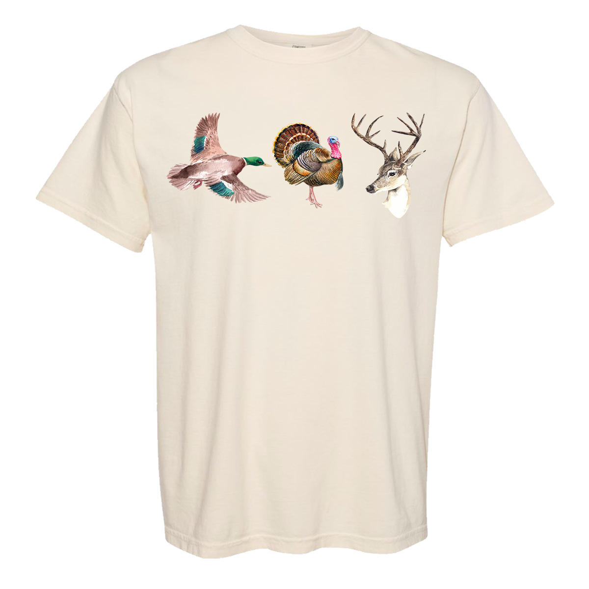 Duck Turkey Deer Comfort Color Tee