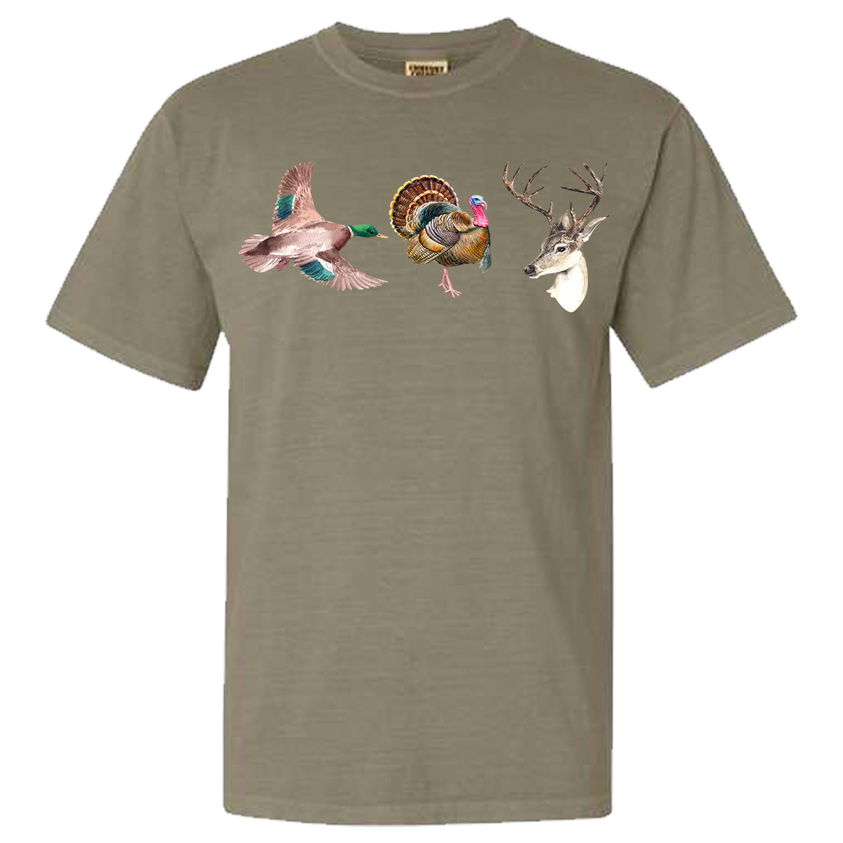 Duck Turkey Deer Comfort Color Tee