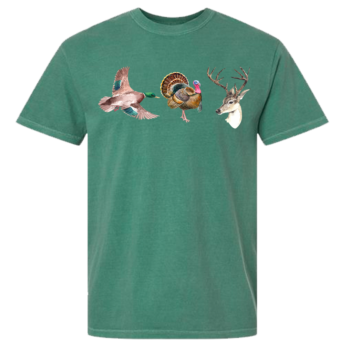 Duck Turkey Deer Comfort Color Tee