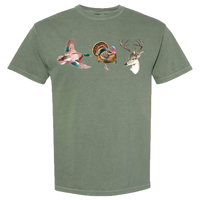 Duck Turkey Deer Comfort Color Tee