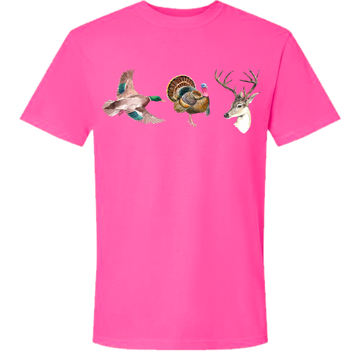 Duck Turkey Deer Comfort Color Tee