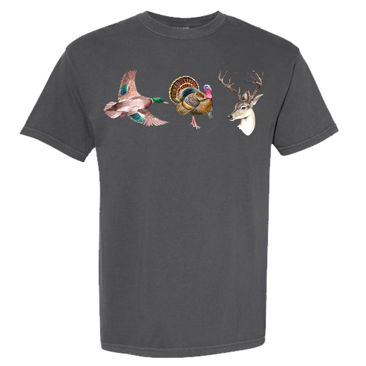 Duck Turkey Deer Comfort Color Tee