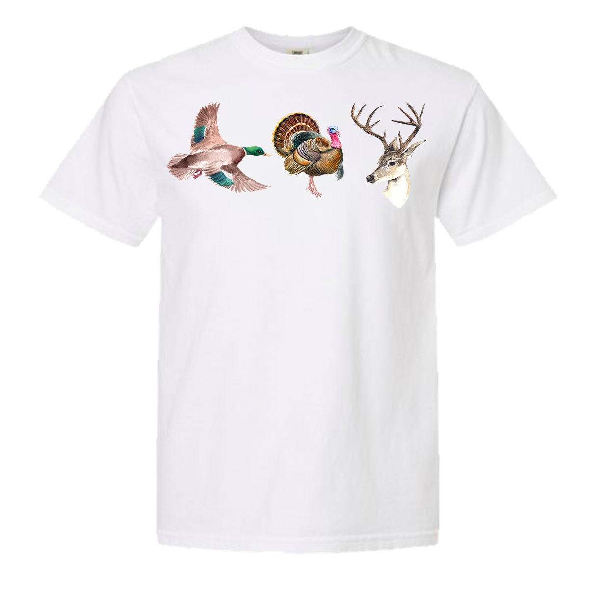 Duck Turkey Deer Comfort Color Tee